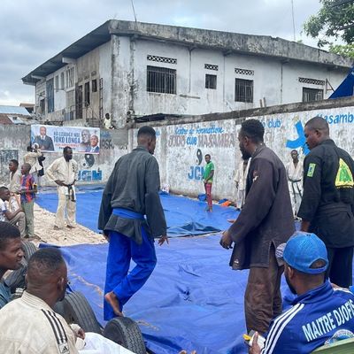 Tournoi de judo réunissant douze clubs, Limete, janvier 2024